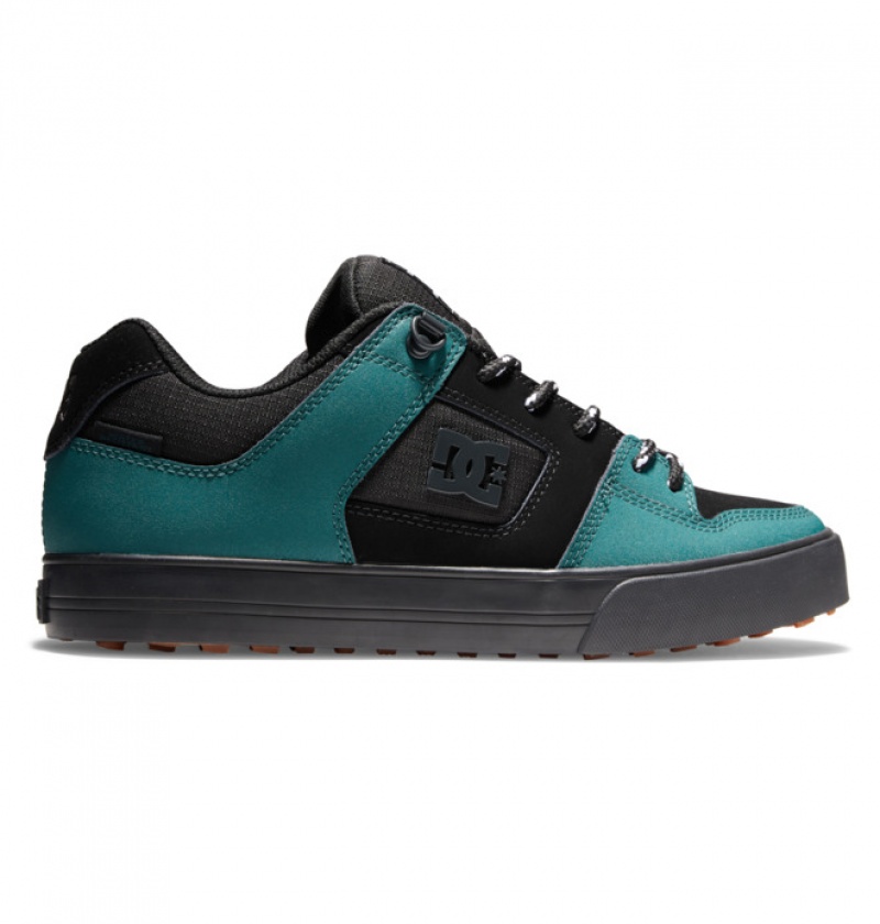 Hombre Botas de Invierno DC Shoes Pure Winterized Skate Negras Verde Negras | IEZ-270639