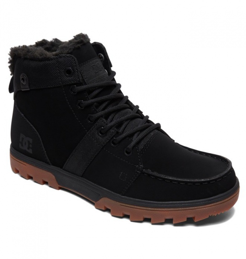 Hombre Botas de Invierno DC Shoes Woodland Negras | JYD-537816