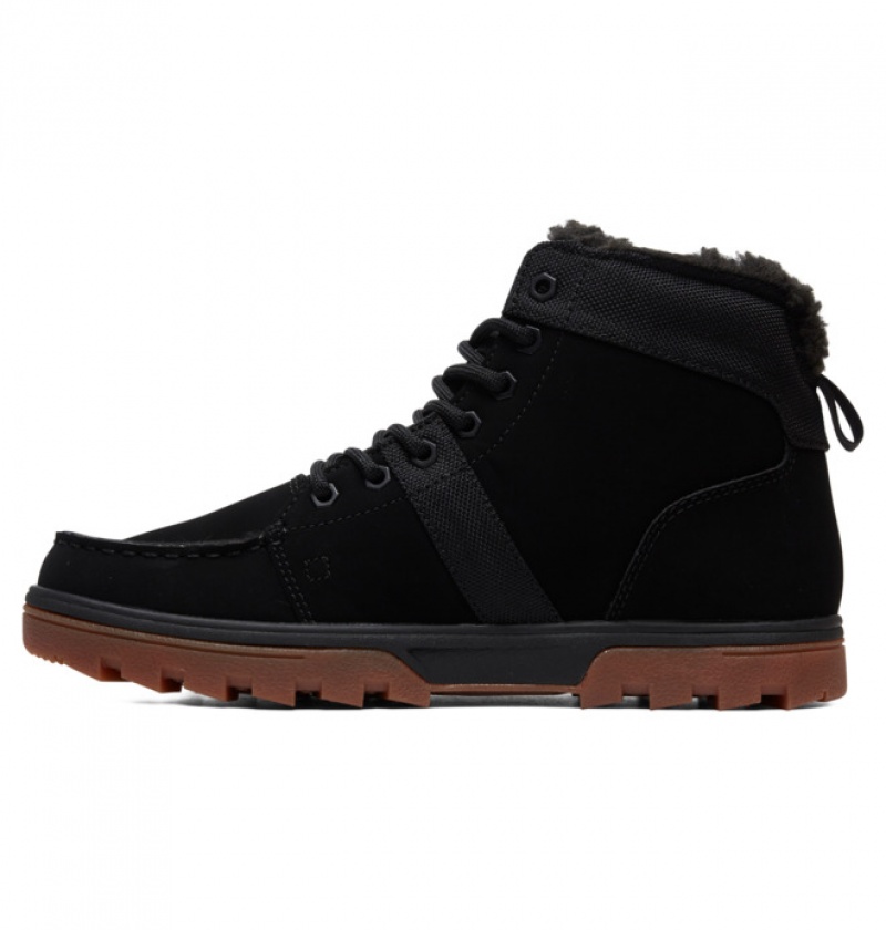 Hombre Botas de Invierno DC Shoes Woodland Negras | JYD-537816