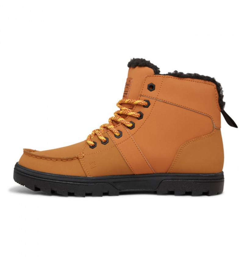 Hombre Botas de Invierno DC Shoes Woodland Marrones | XHN-850624