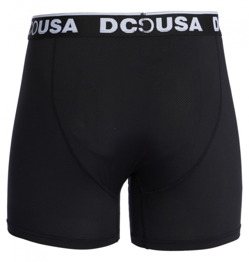 Hombre Braga DC Shoes The Performer 2-Pack Boxers Negras | CIV-432169