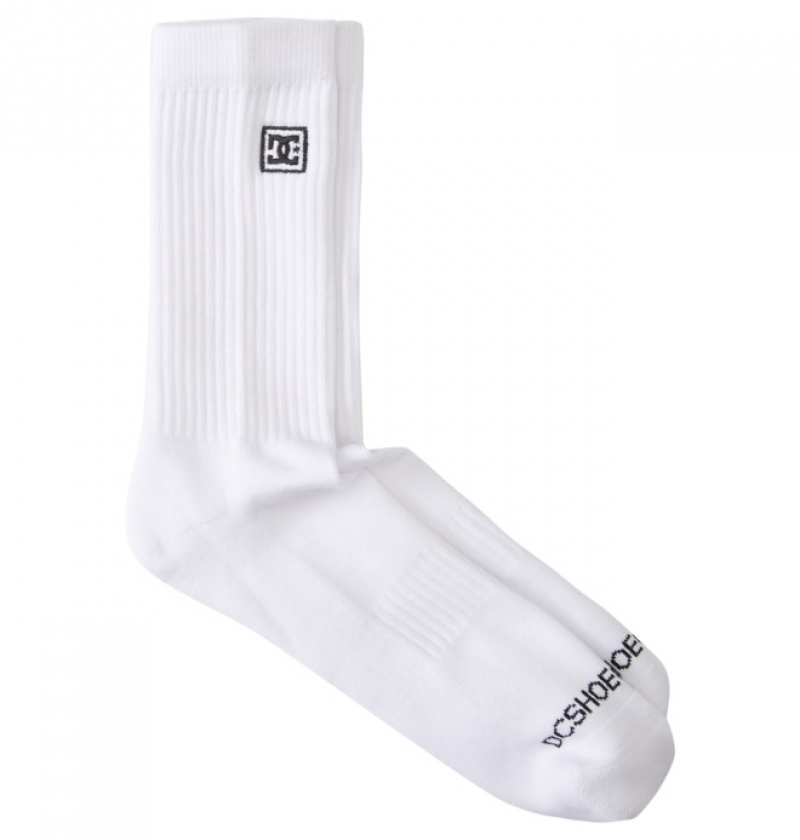 Hombre Calcetines DC Shoes 2-Pack Crew Blancas | WOX-918752