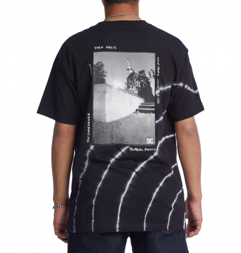 Hombre Camiseta DC Shoes BLABAC x Kalis Love Heritage Negras Blancas | FNK-705182