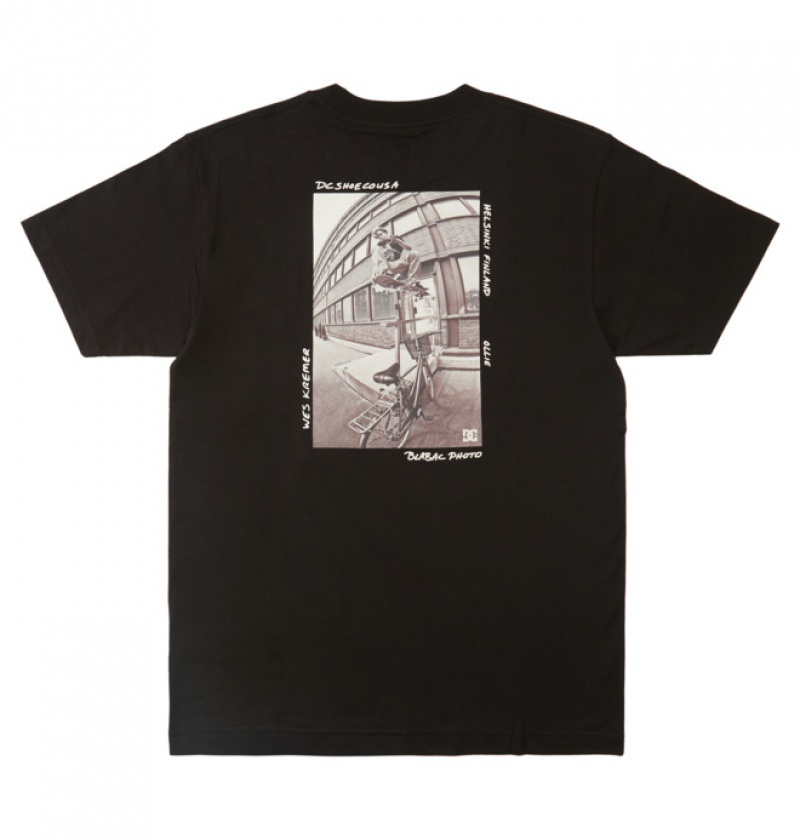 Hombre Camiseta DC Shoes BLABAC x Wes Heritage Negras | SKT-042389