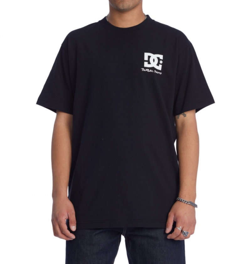 Hombre Camiseta DC Shoes BLABAC x Wes Heritage Negras | SKT-042389