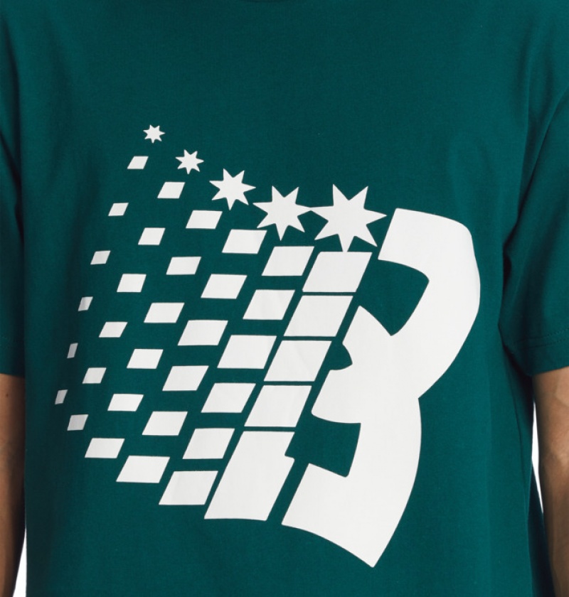 Hombre Camiseta DC Shoes Bronze56K x DC Star Heritage Verde | QFI-093742