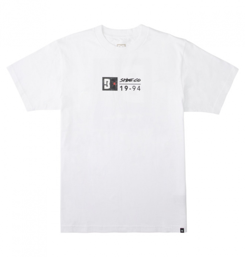 Hombre Camiseta DC Shoes DC Split Star Blancas Negras Camuflaje | TMG-792015