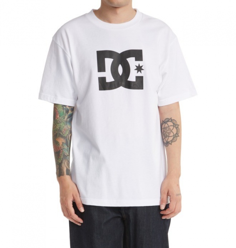 Hombre Camiseta DC Shoes DC Star Blancas | NKD-635149