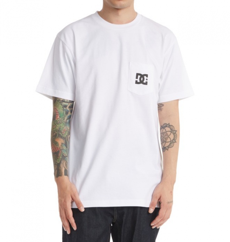 Hombre Camiseta DC Shoes DC Star Blancas | AFG-308126