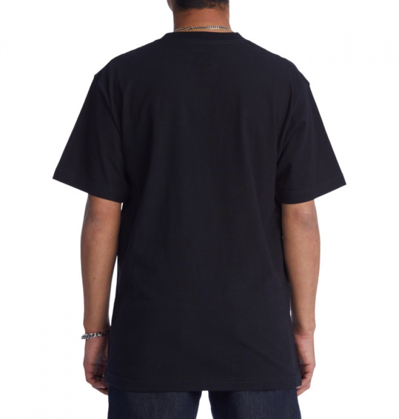 Hombre Camiseta DC Shoes DC Star Fill Heritage Negras Negras Camuflaje | QIA-708145