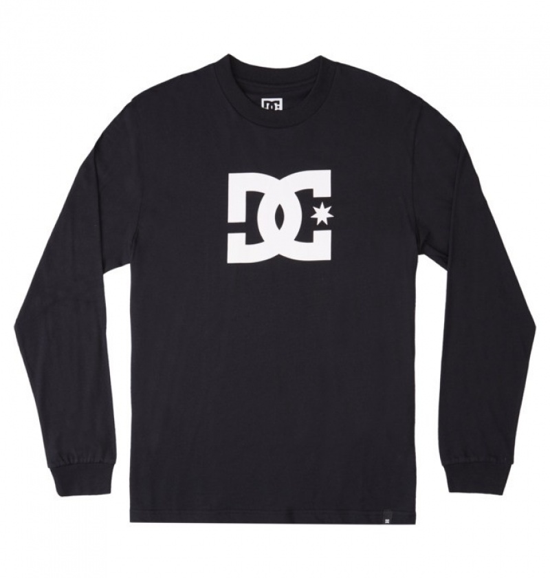 Hombre Camiseta DC Shoes DC Star Long Sleeve Negras | ZSX-496873