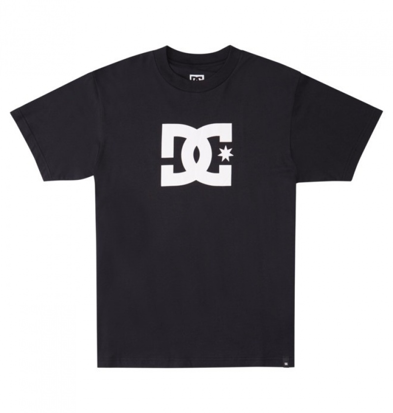 Hombre Camiseta DC Shoes DC Star Negras | JWF-684219