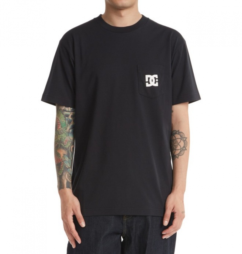 Hombre Camiseta DC Shoes DC Star Negras | TRA-691427