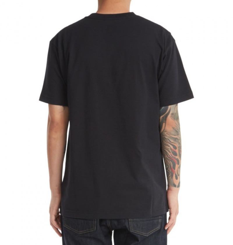 Hombre Camiseta DC Shoes DC Star Negras | TRA-691427