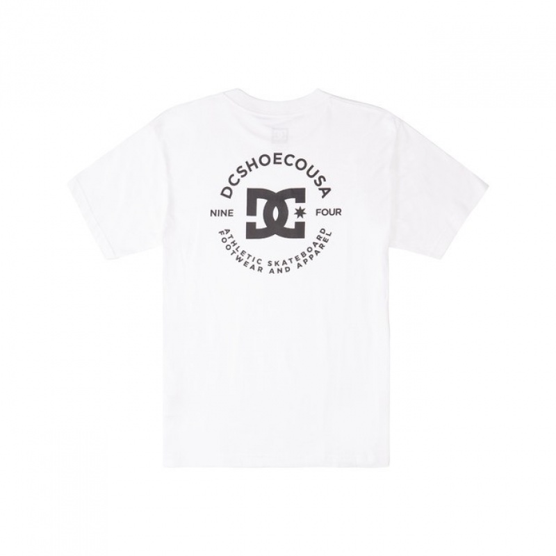 Hombre Camiseta DC Shoes DC Star Pilot Blancas | QBM-845239