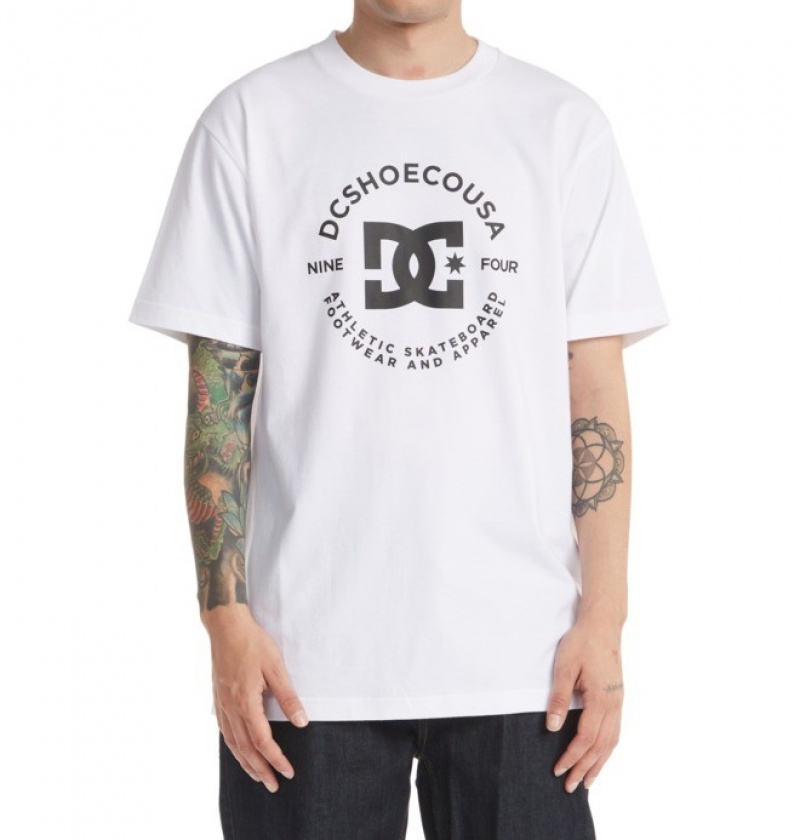 Hombre Camiseta DC Shoes DC Star Pilot Blancas | WYZ-236708