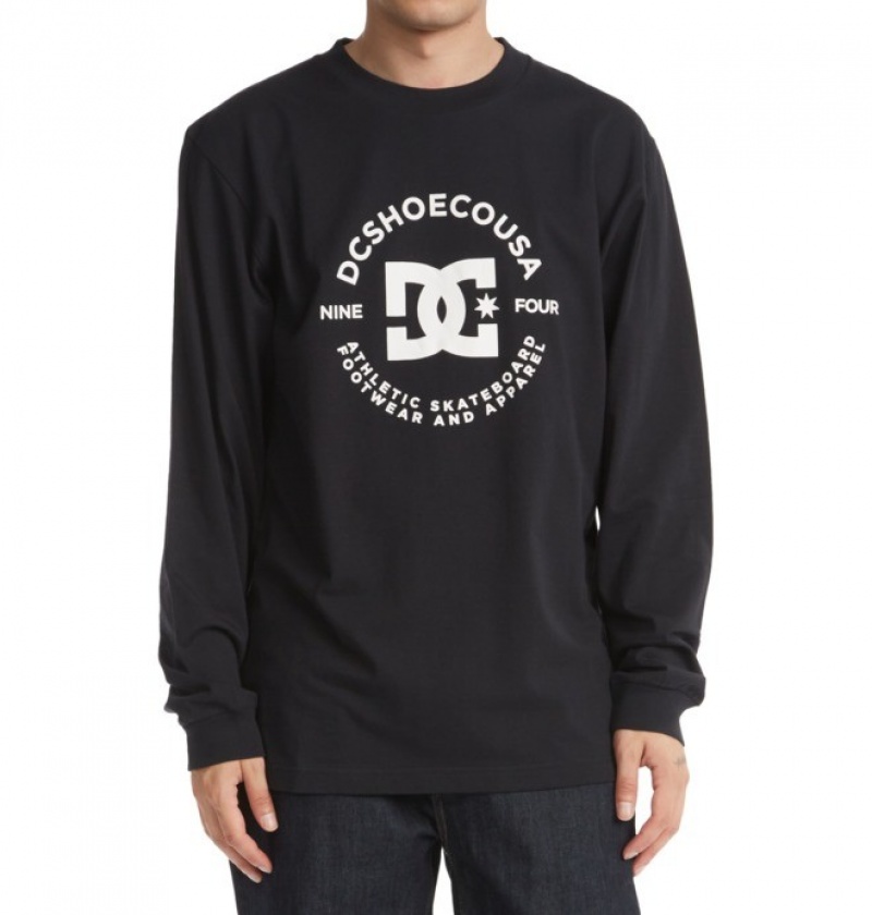 Hombre Camiseta DC Shoes DC Star Pilot Long Sleeve Negras | CQI-260475