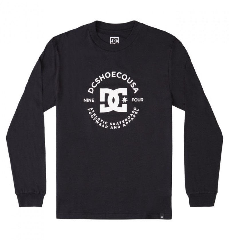 Hombre Camiseta DC Shoes DC Star Pilot Long Sleeve Negras | CQI-260475