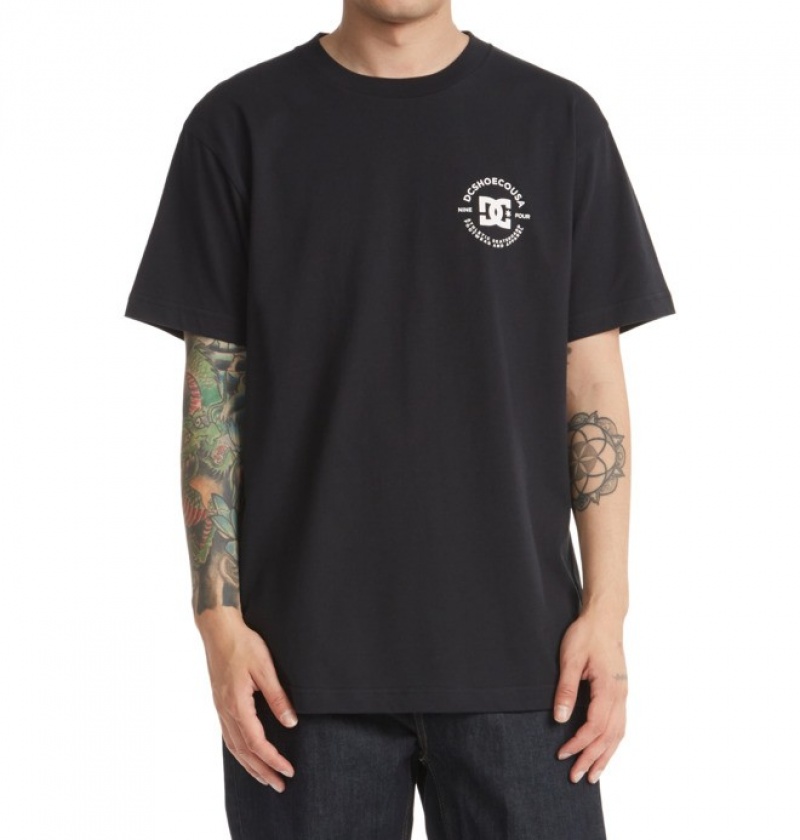 Hombre Camiseta DC Shoes DC Star Pilot Negras | TEL-418920