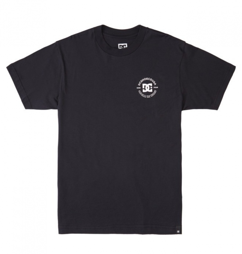 Hombre Camiseta DC Shoes DC Star Pilot Negras | TEL-418920