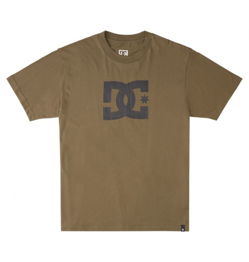 Hombre Camiseta DC Shoes DC Star Verde Oscuro | ATN-152739