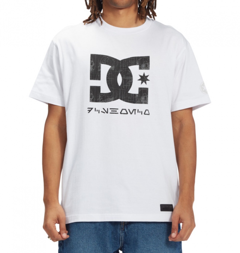 Hombre Camiseta DC Shoes Star Wars | Star Darkside Blancas | YLO-297130