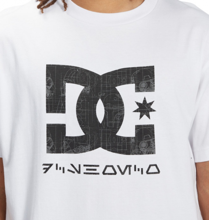 Hombre Camiseta DC Shoes Star Wars | Star Darkside Blancas | YLO-297130