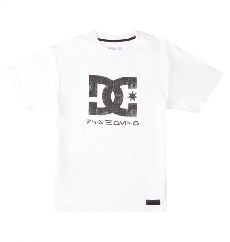 Hombre Camiseta DC Shoes Star Wars | Star Darkside Blancas | YLO-297130