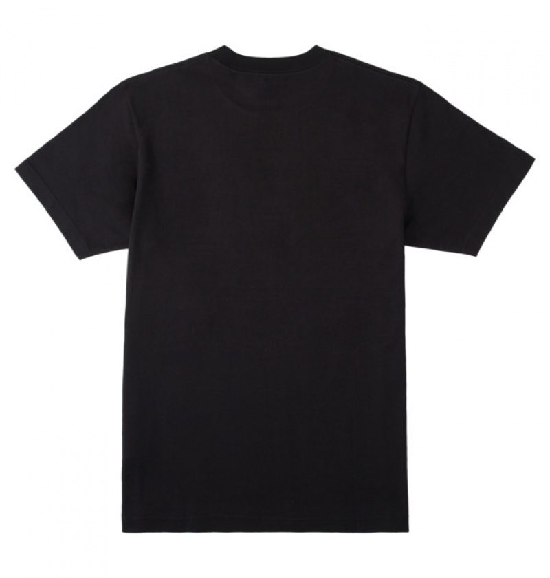 Hombre Camiseta DC Shoes Strong Hold Heritage Negras | ULV-954213