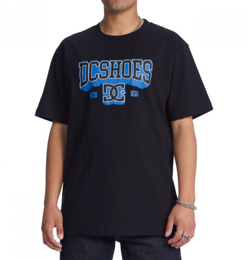 Hombre Camiseta DC Shoes Strong Hold Heritage Negras | ULV-954213