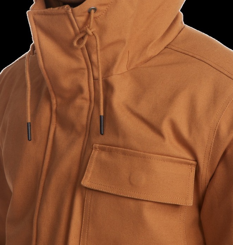 Hombre Chaquetas DC Shoes Canondale S Kapucí Parka Marrones | ZUS-327150