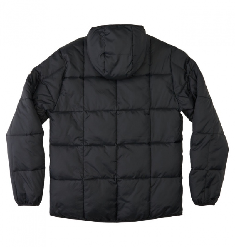 Hombre Chaquetas DC Shoes Square Up Puffer 2 Negras | JQI-987654