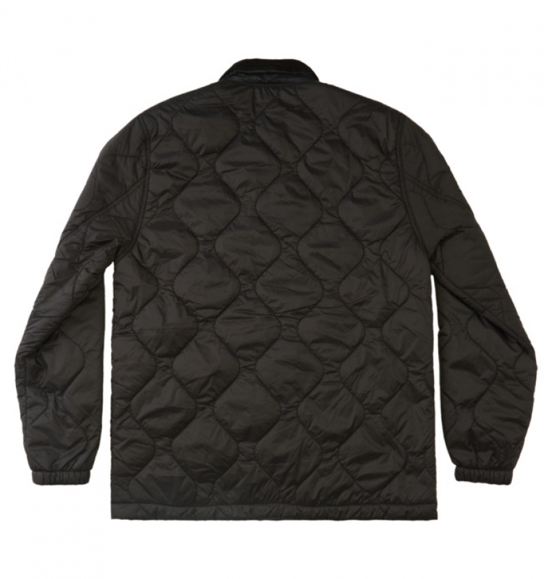 Hombre Chaquetas DC Shoes The Felon 3 Negras | OCK-623490