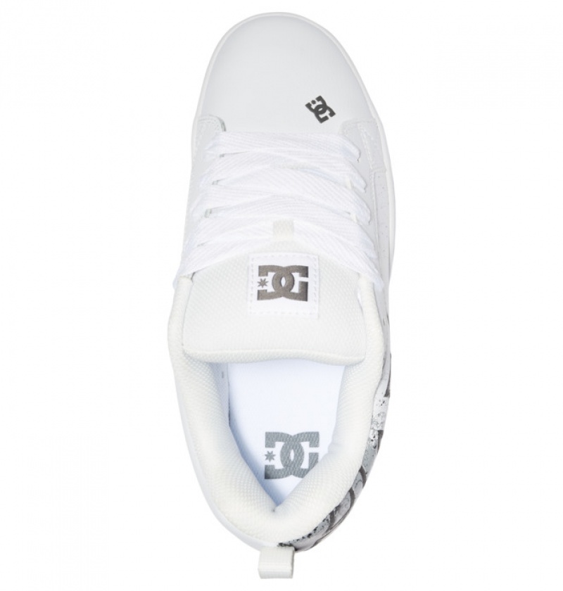 Hombre Court Graffik DC Shoes Blancas | CTX-249067