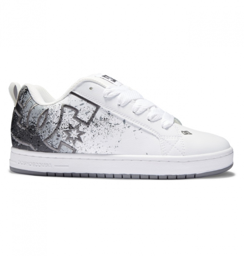 Hombre Court Graffik DC Shoes Blancas | CTX-249067