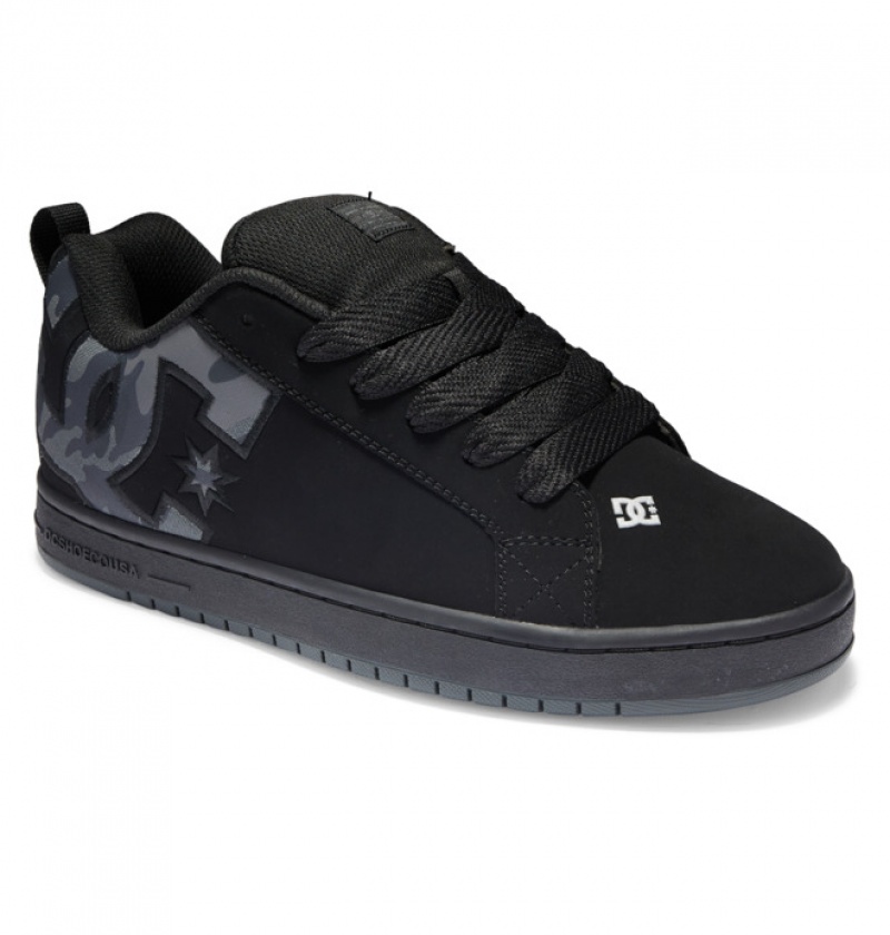 Hombre Court Graffik DC Shoes Negras Negras Negras | XOY-469870