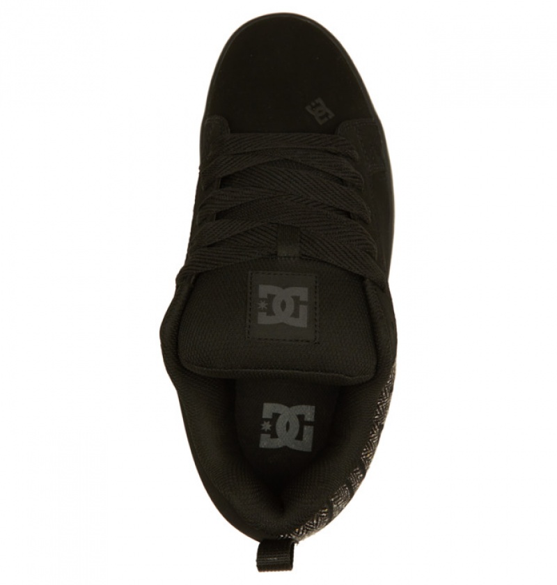 Hombre Court Graffik DC Shoes Negras Negras | BPT-278349