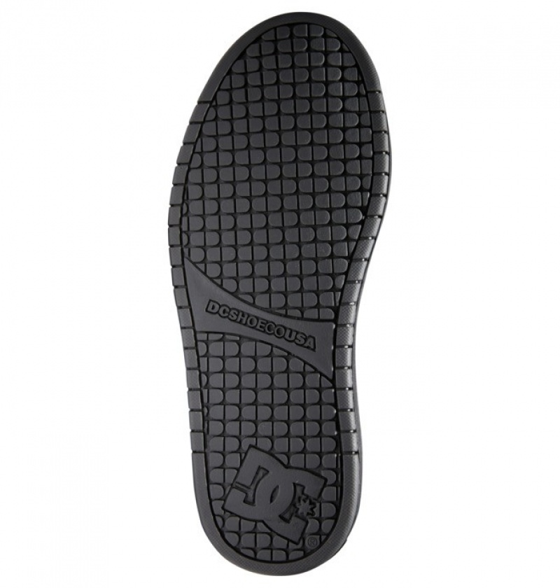 Hombre Court Graffik DC Shoes Negras Rojas | XTS-103968