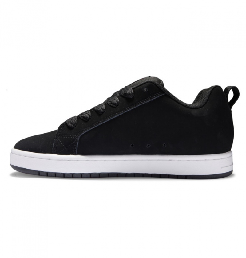 Hombre Court Graffik DC Shoes Negras Rojas Negras | IET-352976