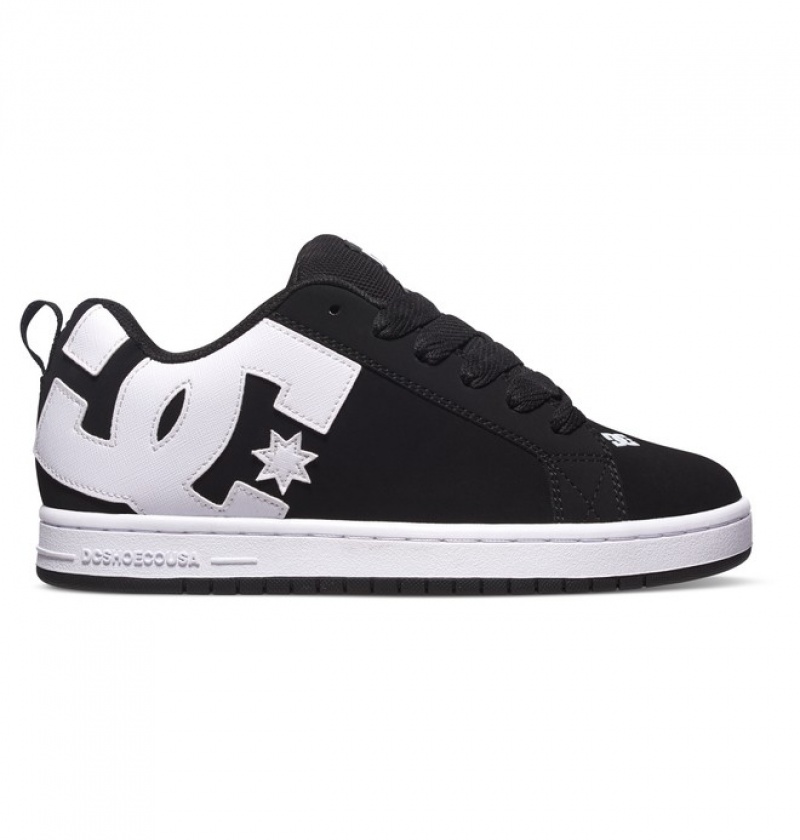 Hombre Court Graffik DC Shoes Negras | XLJ-270863