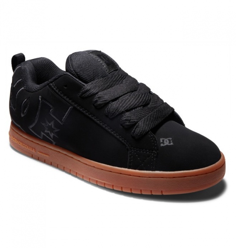 Hombre Court Graffik DC Shoes Negras | ZHL-318025