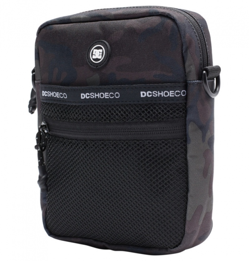 Hombre Mochilas DC Shoes Starcher 5 2.5 L Small Messenger Negras Camuflaje | JXY-316754