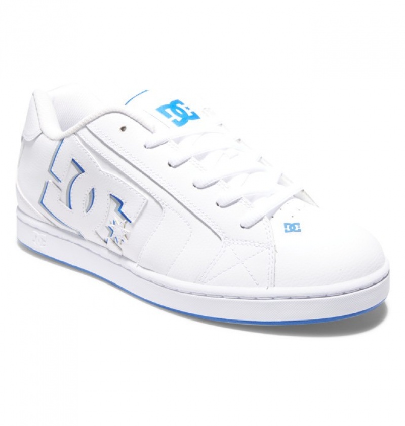 Hombre Net DC Shoes Blancas Azul Real | DCS-261035