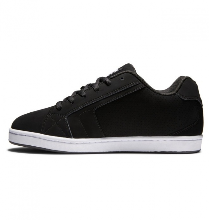 Hombre Net DC Shoes Negras Negras Blancas | EZM-374598