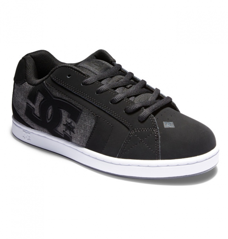 Hombre Net DC Shoes Negras Negras Gris | VRX-051738