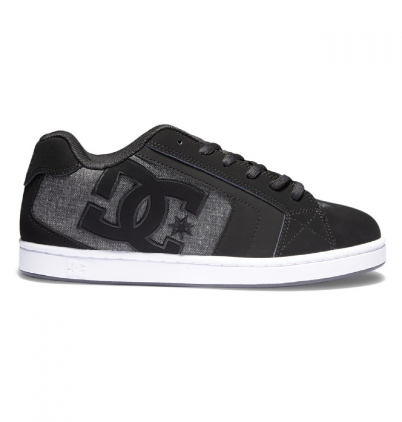 Hombre Net DC Shoes Negras Negras Gris | VRX-051738