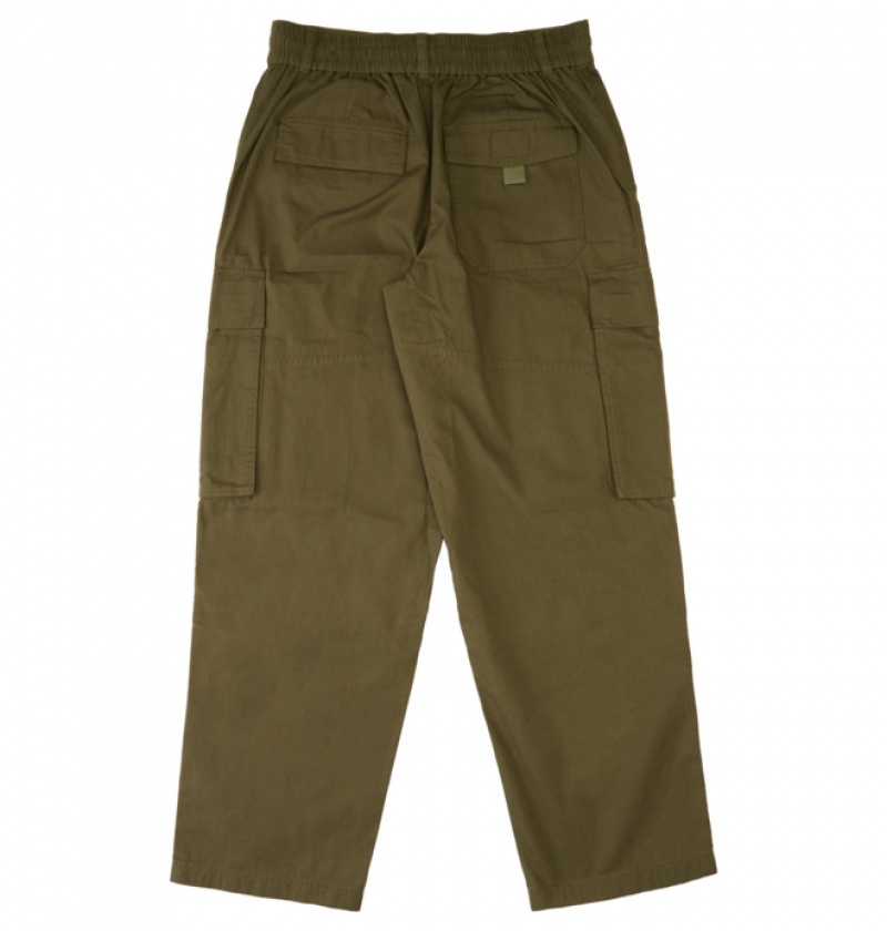 Hombre Pantalon DC Shoes The Tundra Cargo Verde Oscuro | CTZ-179425