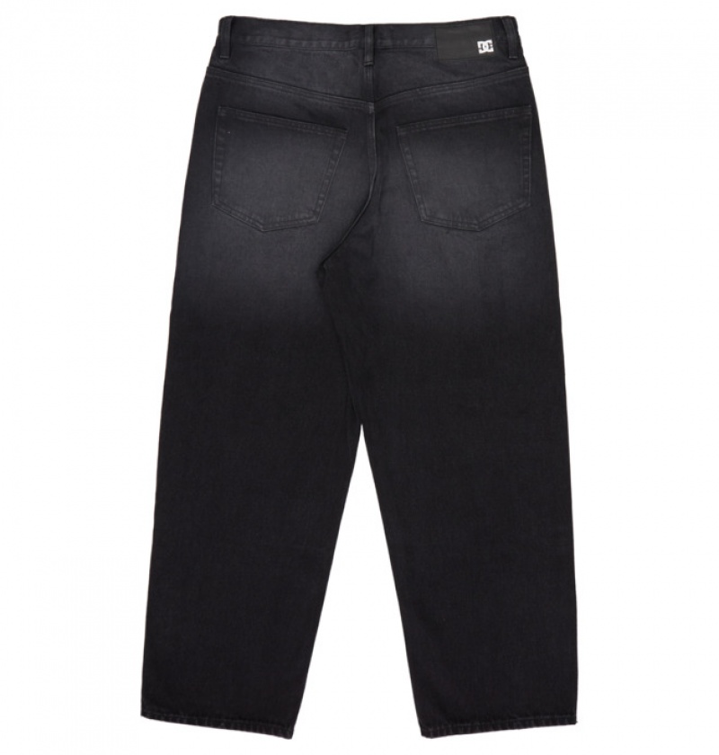 Hombre Pantalon DC Shoes Worker Baggy Organic Baggy Fit Jeans Negras Azules | OVK-364801