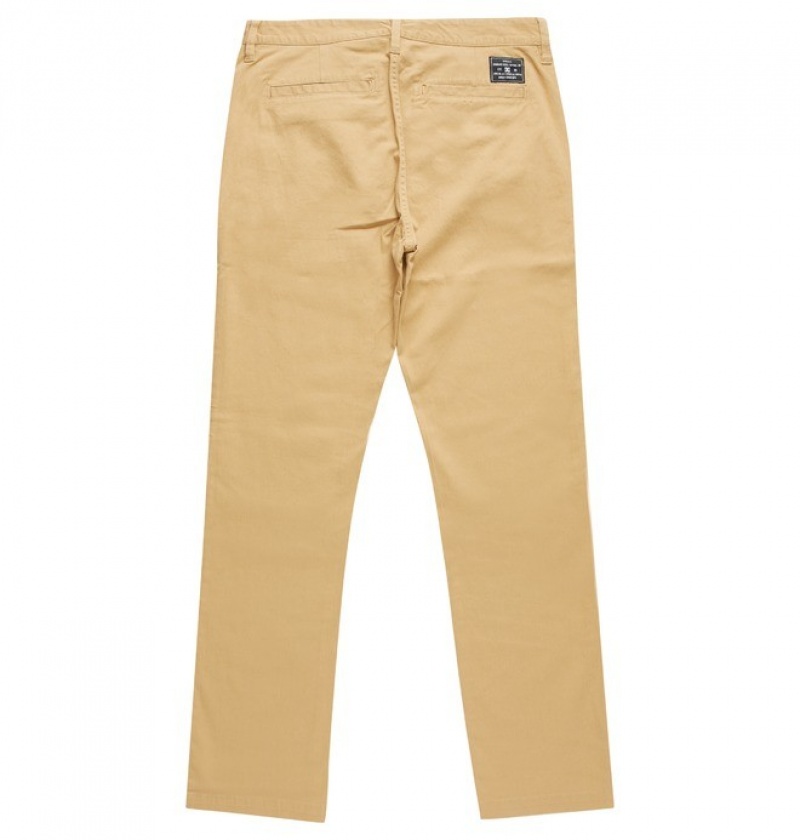 Hombre Pantalon DC Shoes Worker Chino INCENSE | WUC-263084