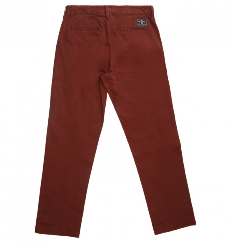 Hombre Pantalon DC Shoes Worker Relaxed Fit Chino ANDORRA | JTU-273681